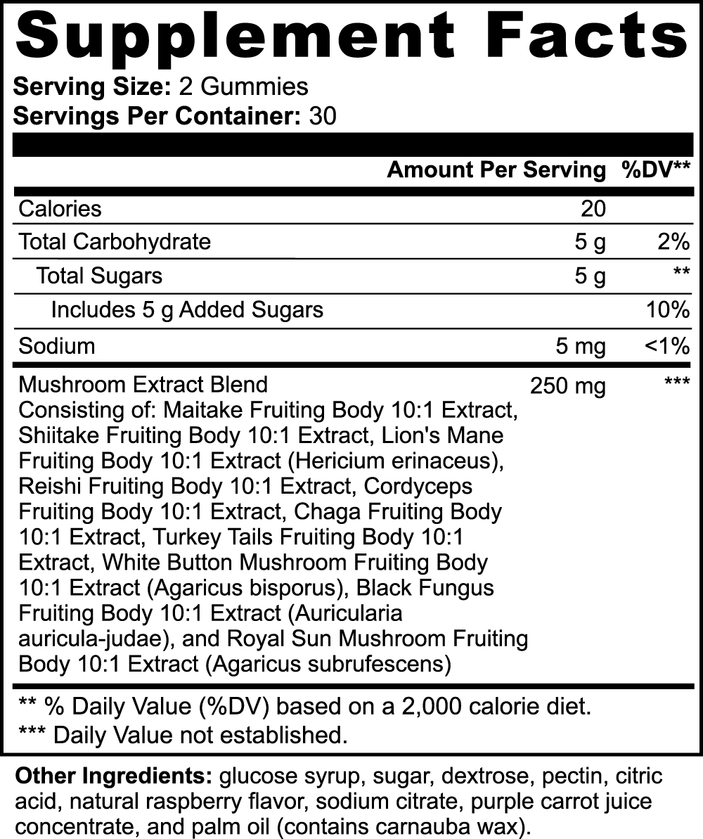 Mushroom Complex For Cognitive Support