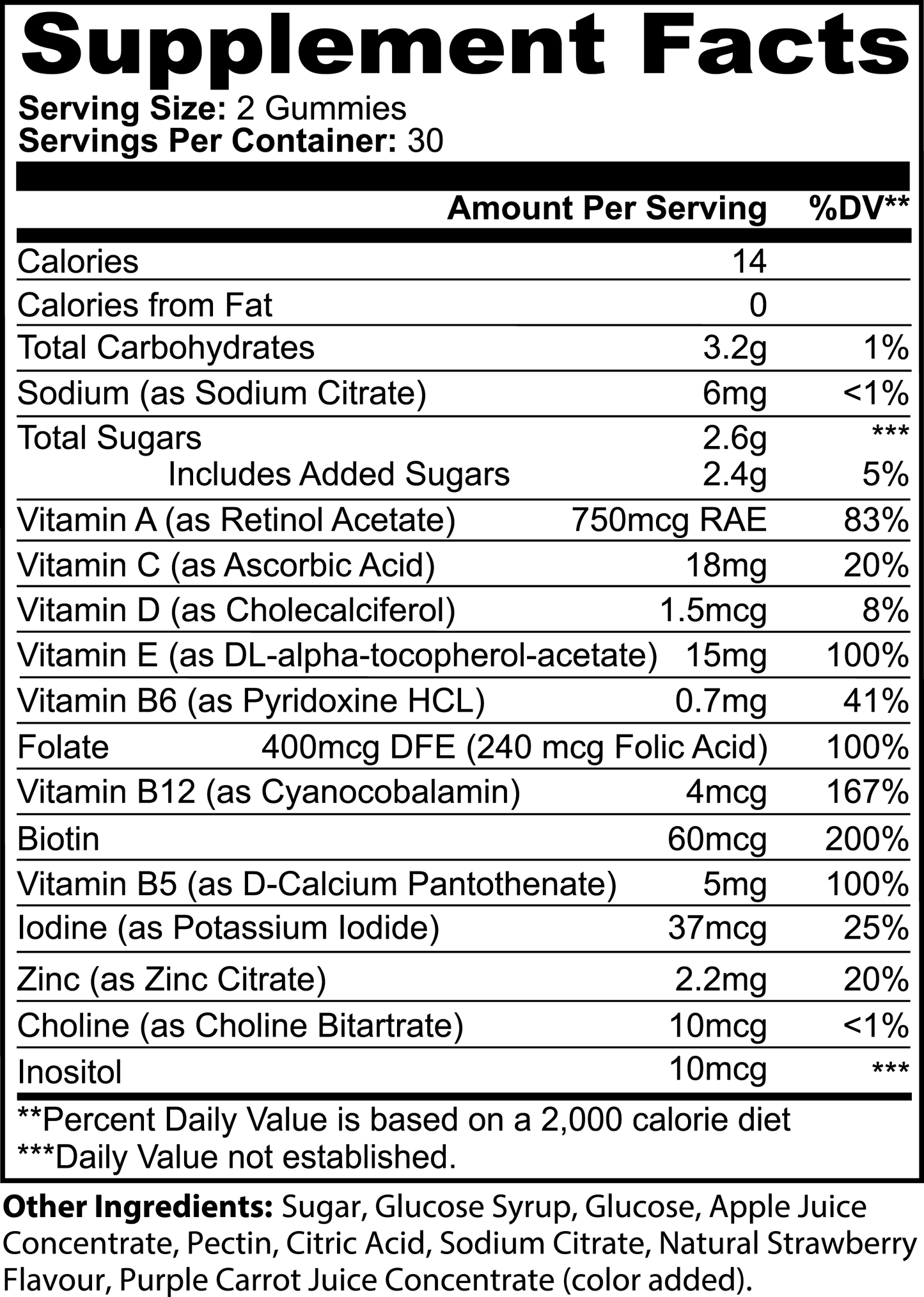 Delish Multivitamin Bear Gummies Plus (Adult)